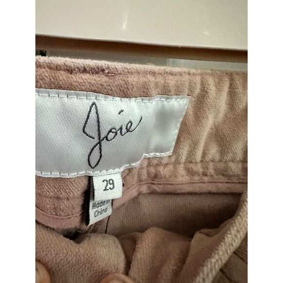 Joie khaki velvet cropped jeans with‎ patch pockets NWOT 29 - Picture 3 of 7